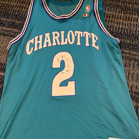 NBA Jersey - Charlotte Hornets - Larry Johnson - Picture 1 of 2
